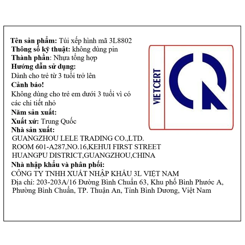 Đồ chơi xếp hình 3L 3L8802 (29 chi tiết) 7