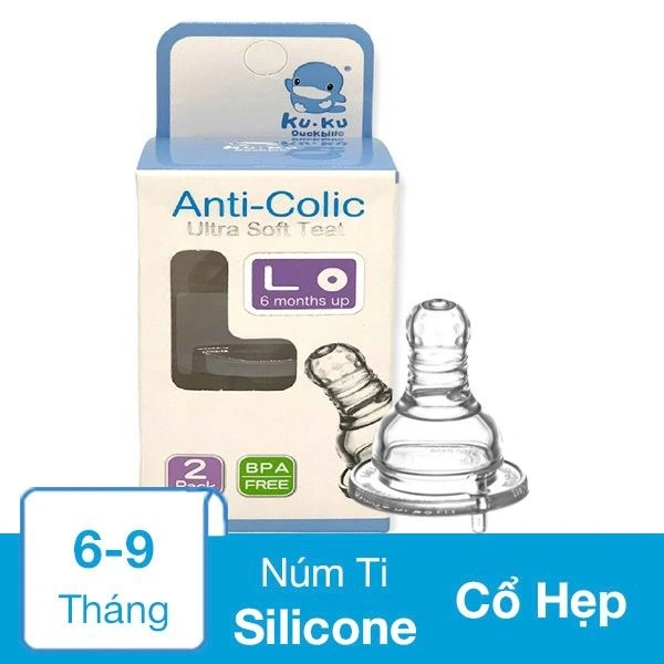 Bộ 2 núm ti KuKu siêu mềm KU5270A cổ hẹp size S (0 - 3 tháng) 3
