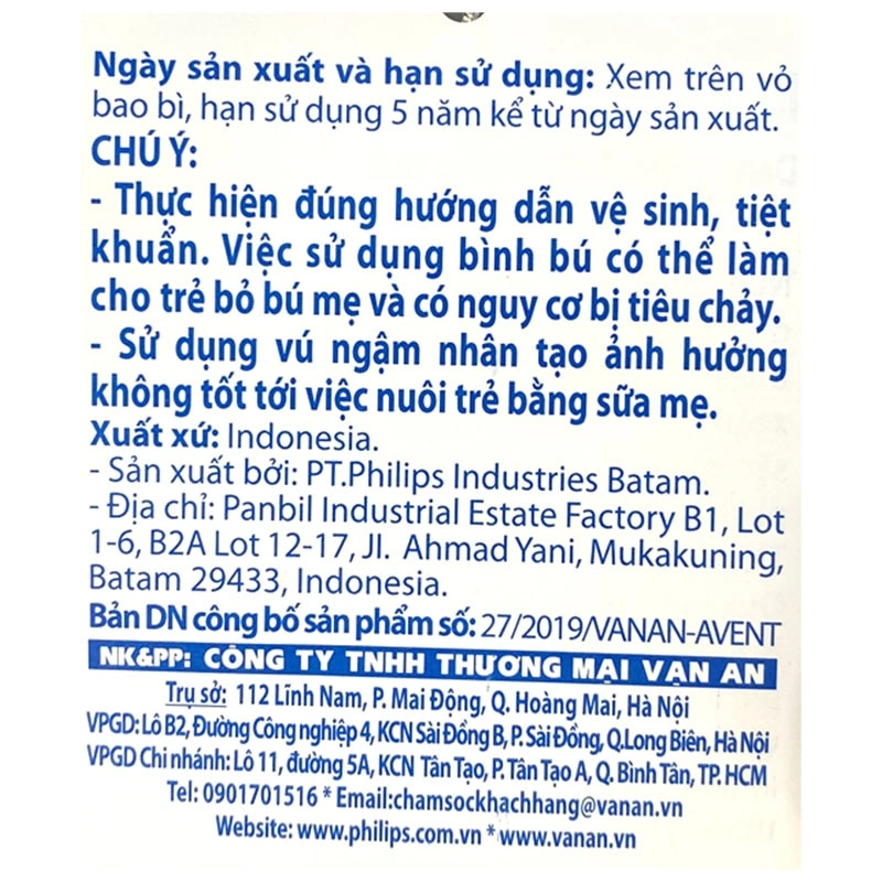 Bộ 2 núm ti Philips Avent SCF654/23 cổ rộng size 4 (6 - 9 tháng) 20