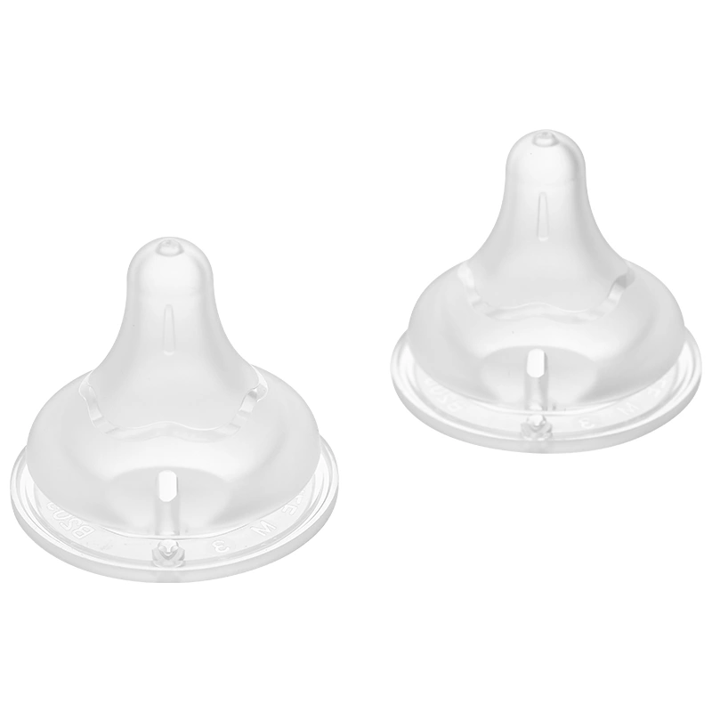 Bộ 2 núm ti Pigeon siêu mềm Plus WN3 cổ rộng size M (3 - 6 tháng) 4