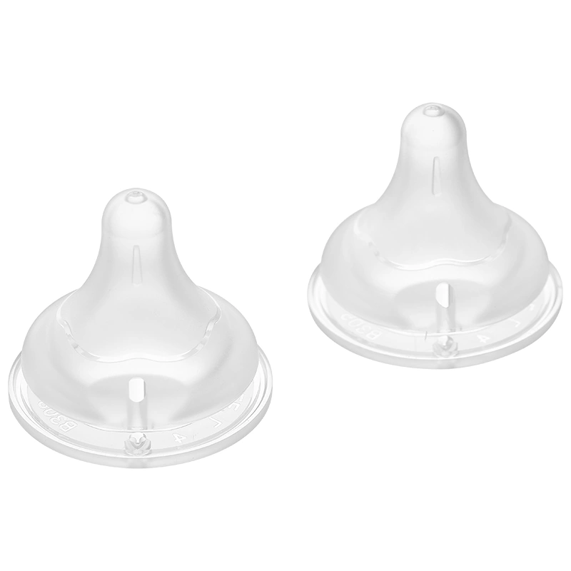 Bộ 2 núm ti Pigeon siêu mềm Plus WN3 cổ rộng size L (6 - 9 tháng) 4