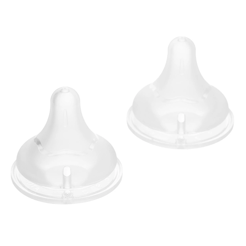 Bộ 2 núm ti Pigeon siêu mềm Plus WN3 cổ rộng phiên bản Nhật size S (1 - 3 tháng) 4