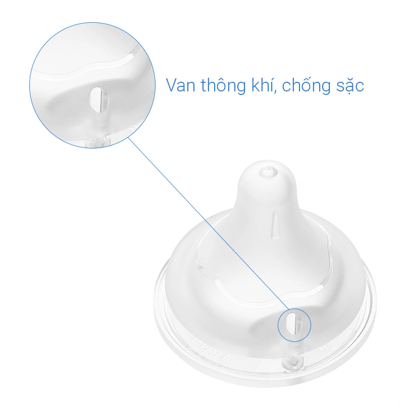 Bộ 2 núm ti Pigeon siêu mềm Plus WN3 cổ rộng phiên bản Nhật size S (1 - 3 tháng) 7