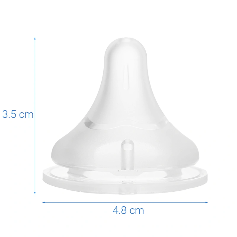 Bộ 2 núm ti Pigeon siêu mềm Plus WN3 cổ rộng phiên bản Nhật size S (1 - 3 tháng) 8