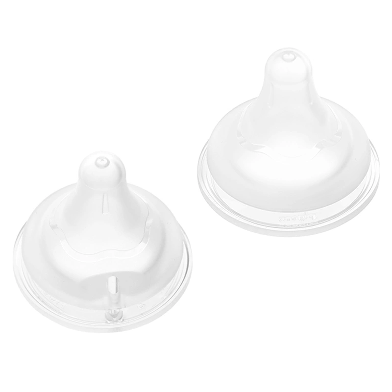 Bộ 2 núm ti Pigeon siêu mềm Plus WN3 cổ rộng phiên bản Nhật size S (1 - 3 tháng) 39