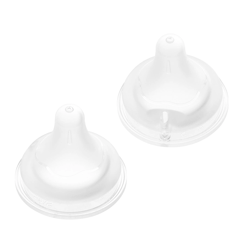 Bộ 2 núm ti Pigeon siêu mềm Plus WN3 cổ rộng phiên bản Nhật size LL (9 - 15 tháng) 5