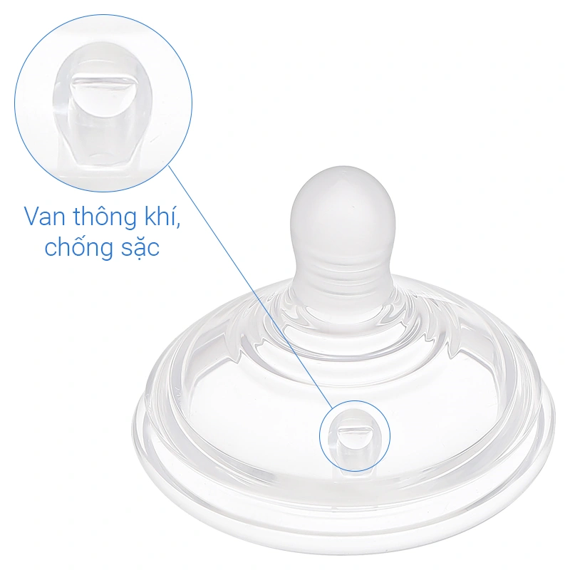 Bộ 2 núm ti Tommee Tippee Natural Start siêu mềm tự nhiên cổ rộng size + (từ 0 tháng) 7