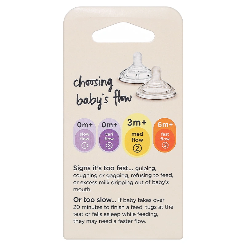 Bộ 2 núm ti Tommee Tippee Natural Start siêu mềm tự nhiên cổ rộng size + (từ 0 tháng) 19