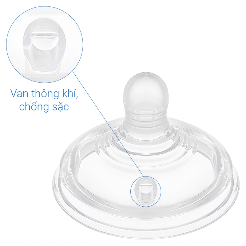 Bộ 2 núm ti Tommee Tippee Natural Start siêu mềm tự nhiên cổ rộng size + (từ 0 tháng) 23