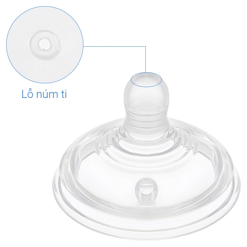 Bộ 2 núm ti Tommee Tippee Natural Start siêu mềm tự nhiên cổ rộng size + (từ 0 tháng) 24