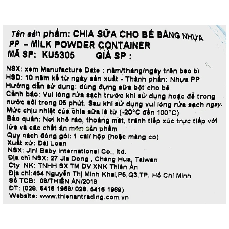 Hộp chia sữa 4 ngăn bằng nhựa PP KuKu KU5305 - Màu ngẫu nhiên 6