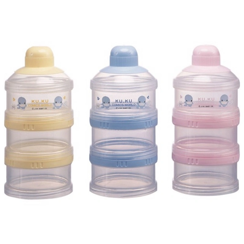 Hộp chia sữa 3 ngăn bằng nhựa PP KuKu KU5318 - Màu ngẫu nhiên 2