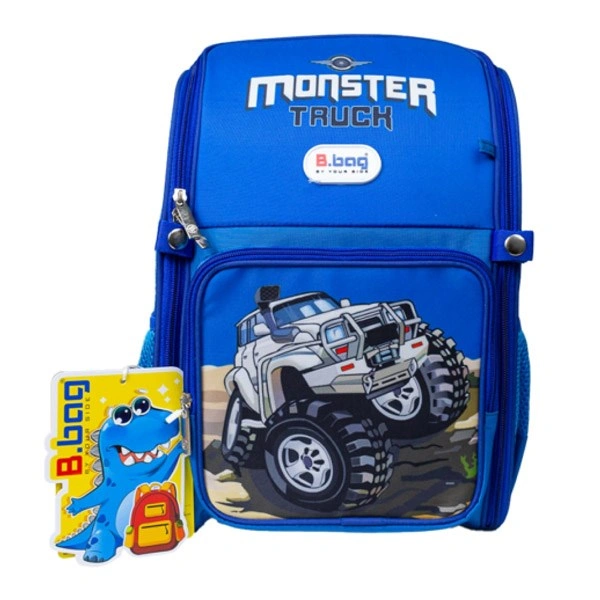 Balo chống gù B.Bag Adventure Box-Monster Truck B-12-112 xanh đậm 1