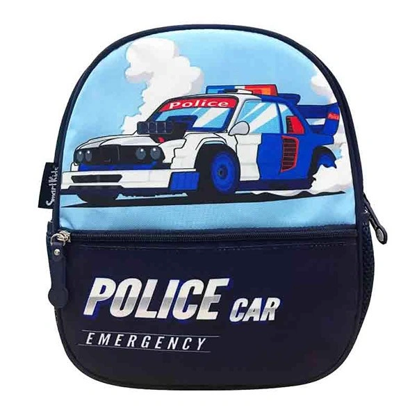 Balo mẫu giáo Smartkids Toy Station-Police Car B-005 xanh đen 1