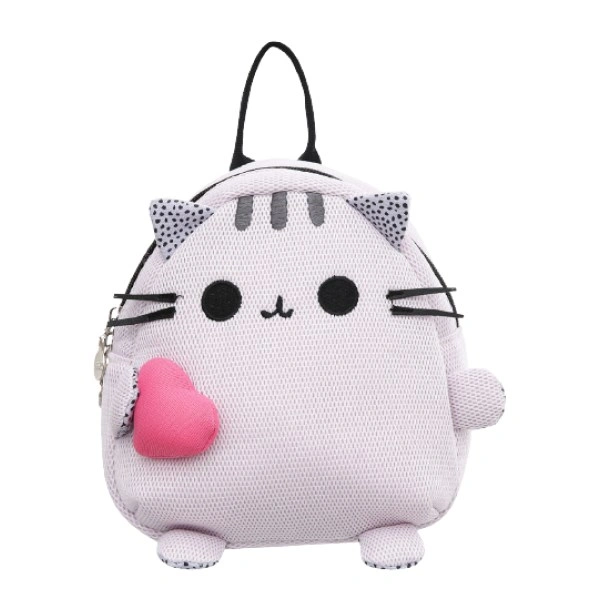 Balo cho bé mẫu giáo Tbwin PANNA8 mèo râu E1718 hồng - xám 1