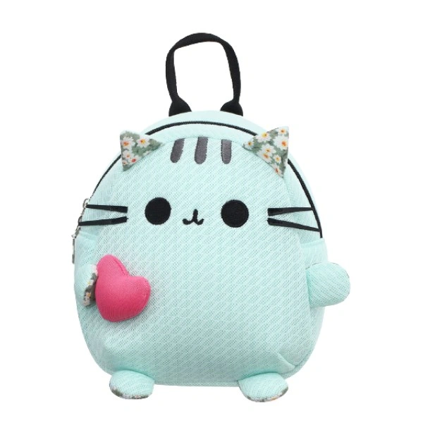 Balo cho bé mẫu giáo Tbwin PANNA8 mèo râu E1718 xanh mint 1