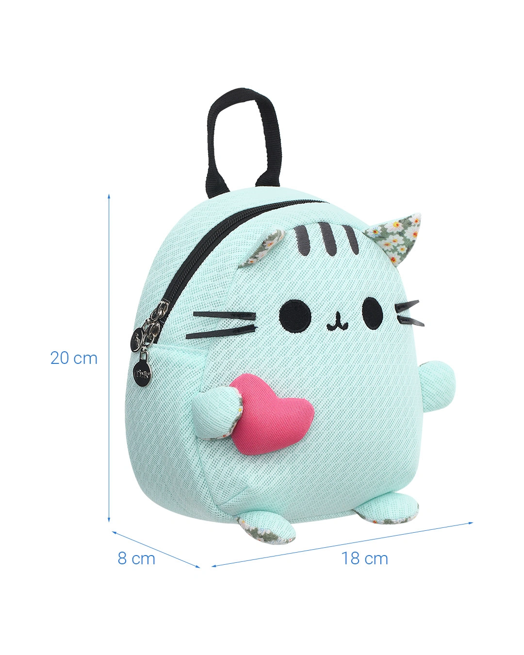 Balo cho bé mẫu giáo Tbwin PANNA8 mèo râu E1718 hồng - xám 14