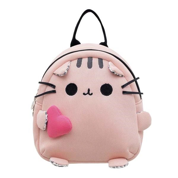 Balo cho bé mẫu giáo Tbwin PANNA8 mèo râu E1718 hồng - xám 27