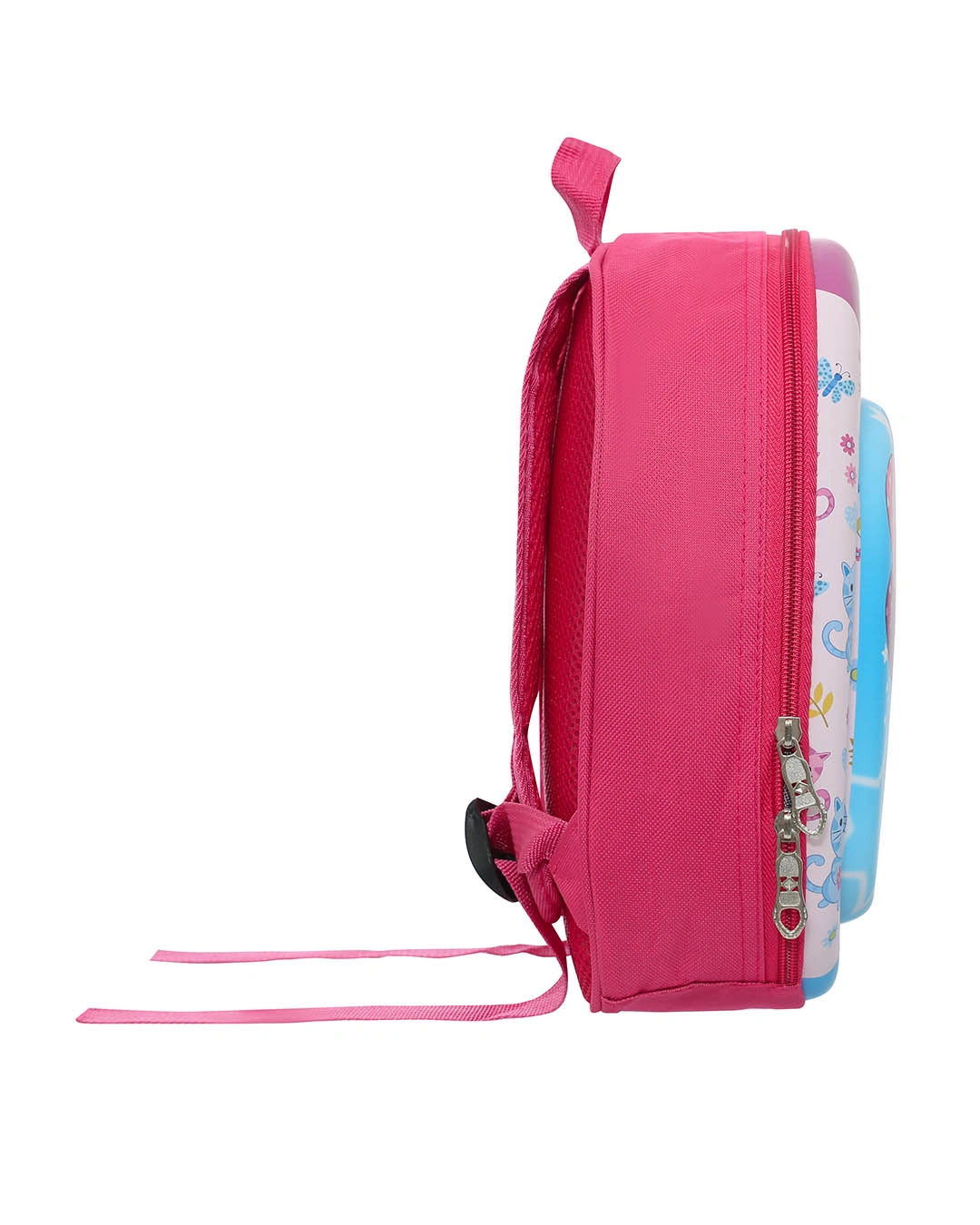 Balo cho bé mẫu giáo Á Châu mèo 3D tím - hồng 5