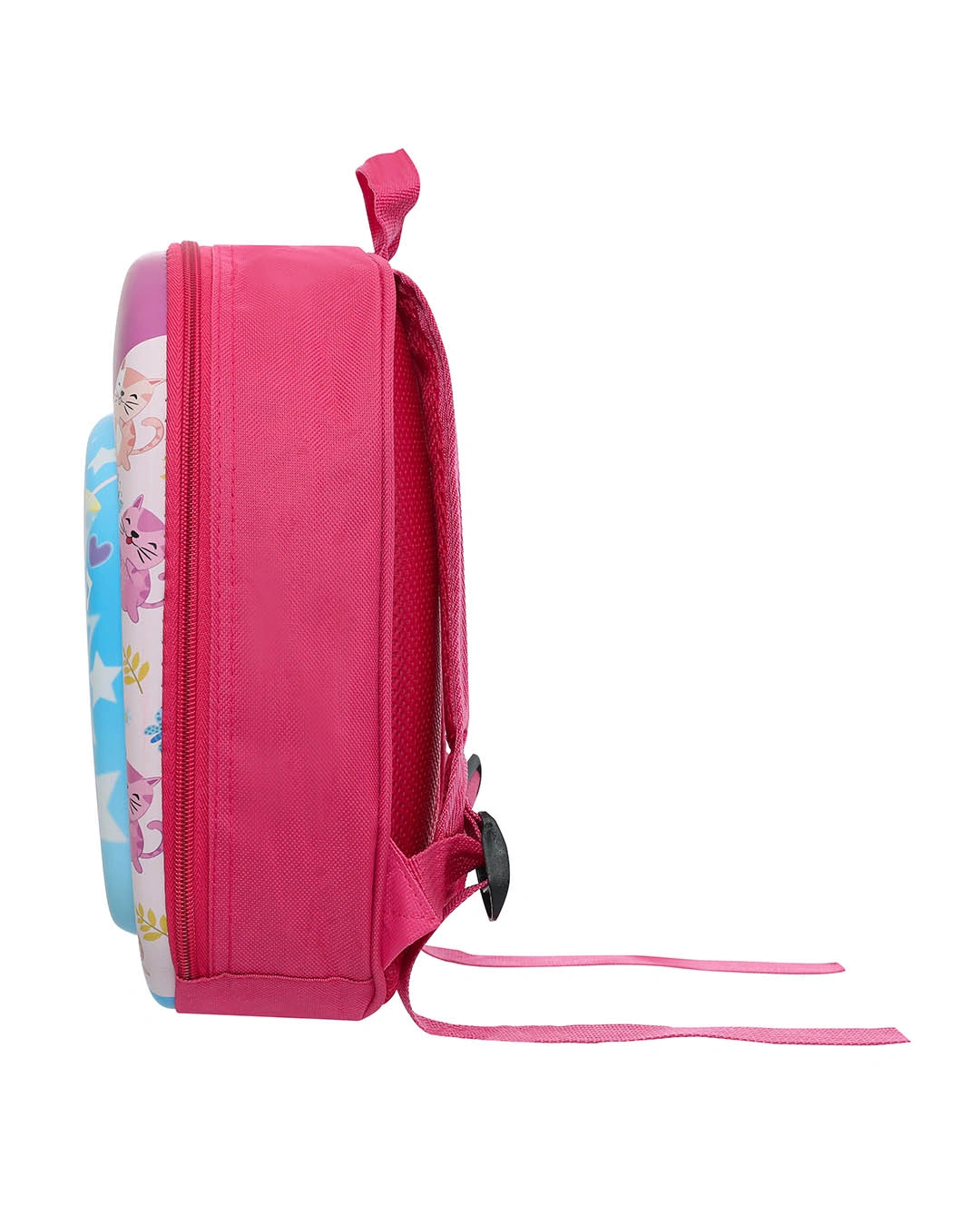 Balo cho bé mẫu giáo Á Châu mèo 3D tím - hồng 6