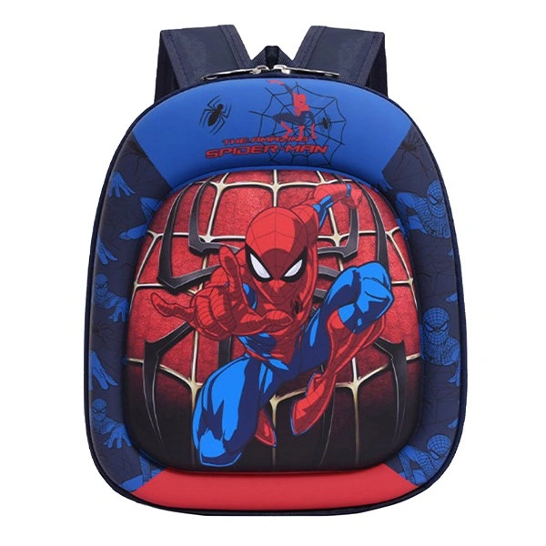 Balo cho bé mẫu giáo Á Châu Spider Man 3D xanh đen 1