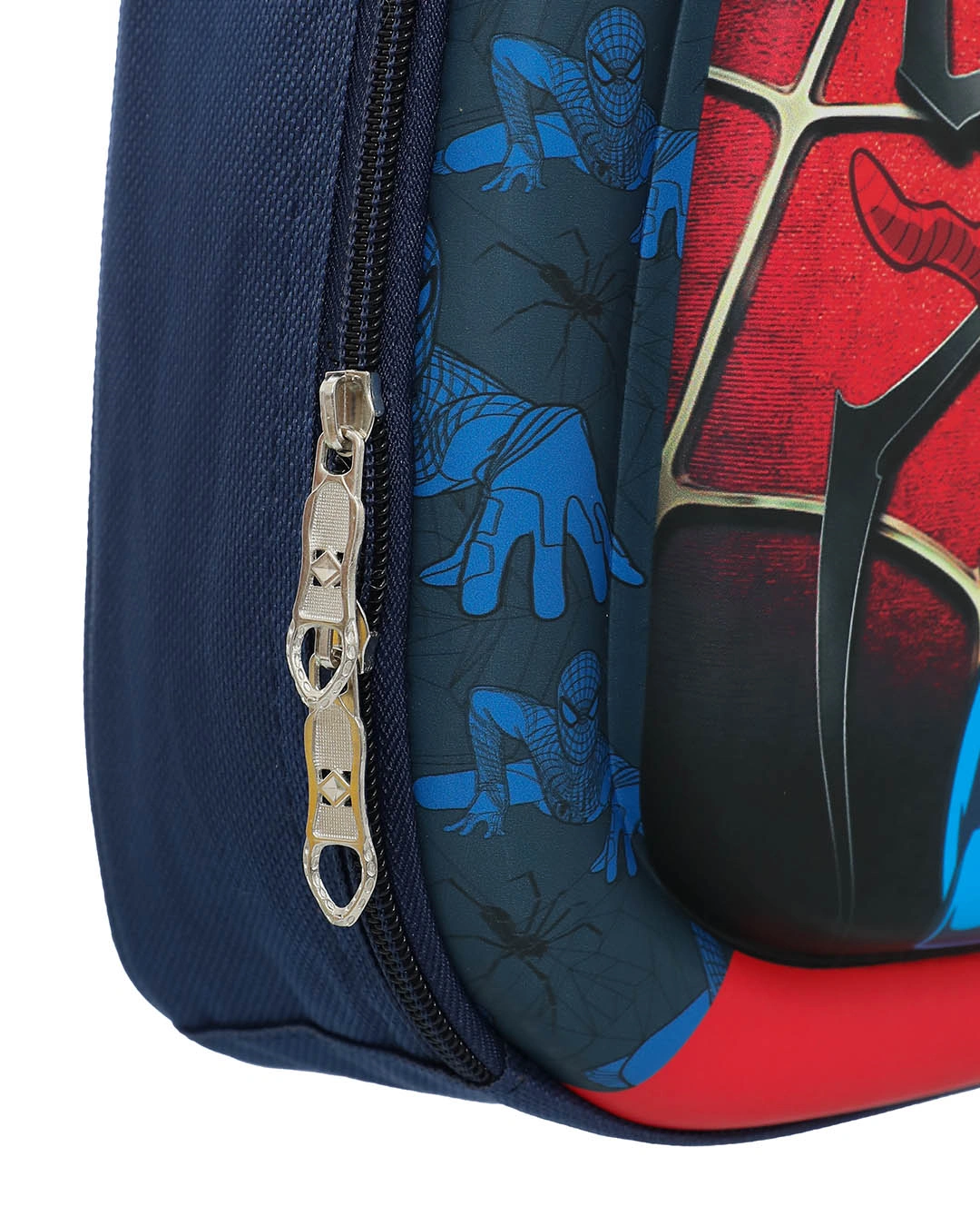 Balo cho bé mẫu giáo Á Châu Spider Man 3D xanh đen 7
