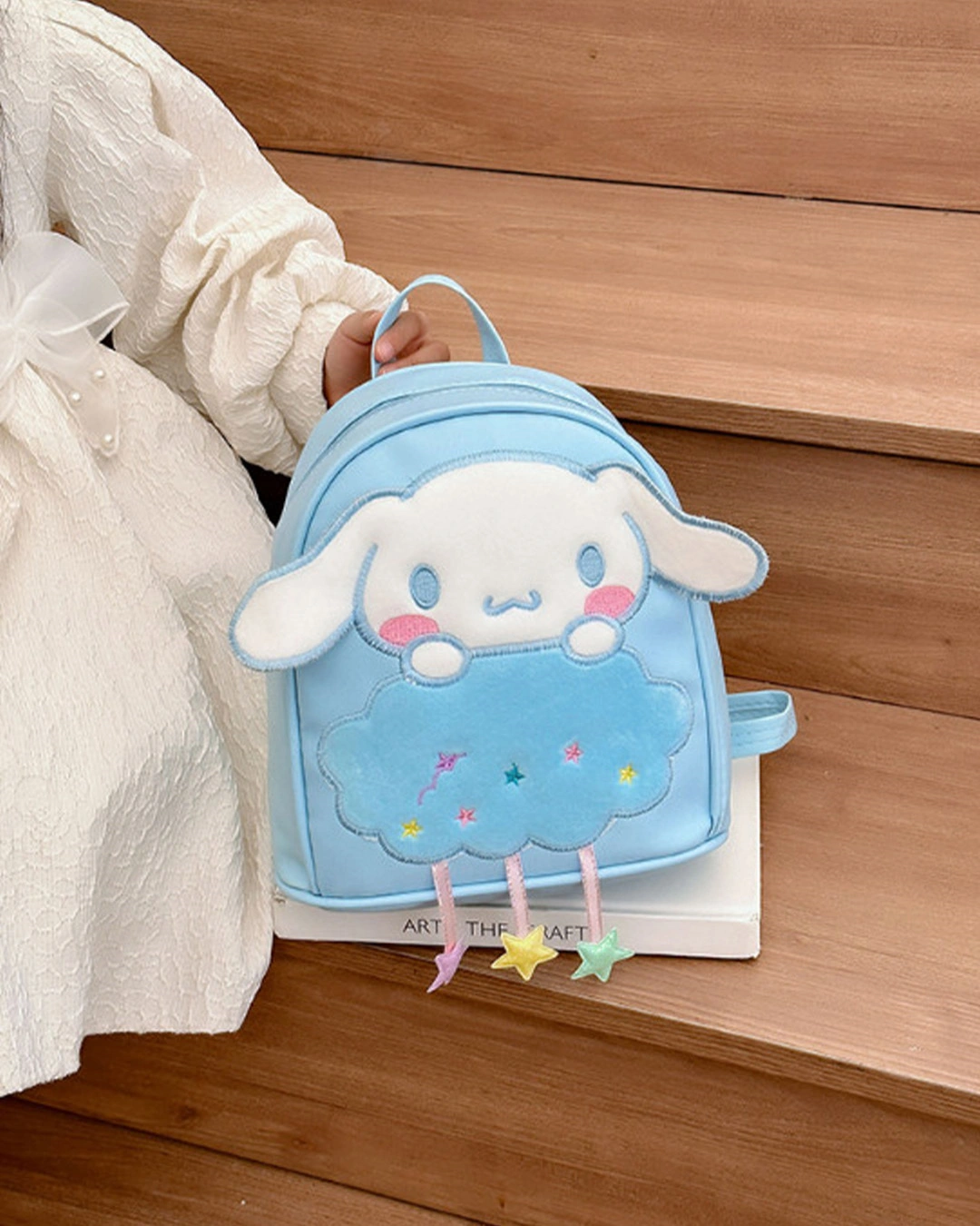 Balo cho bé mẫu giáo Á Châu Cinnamoroll xanh dương 2