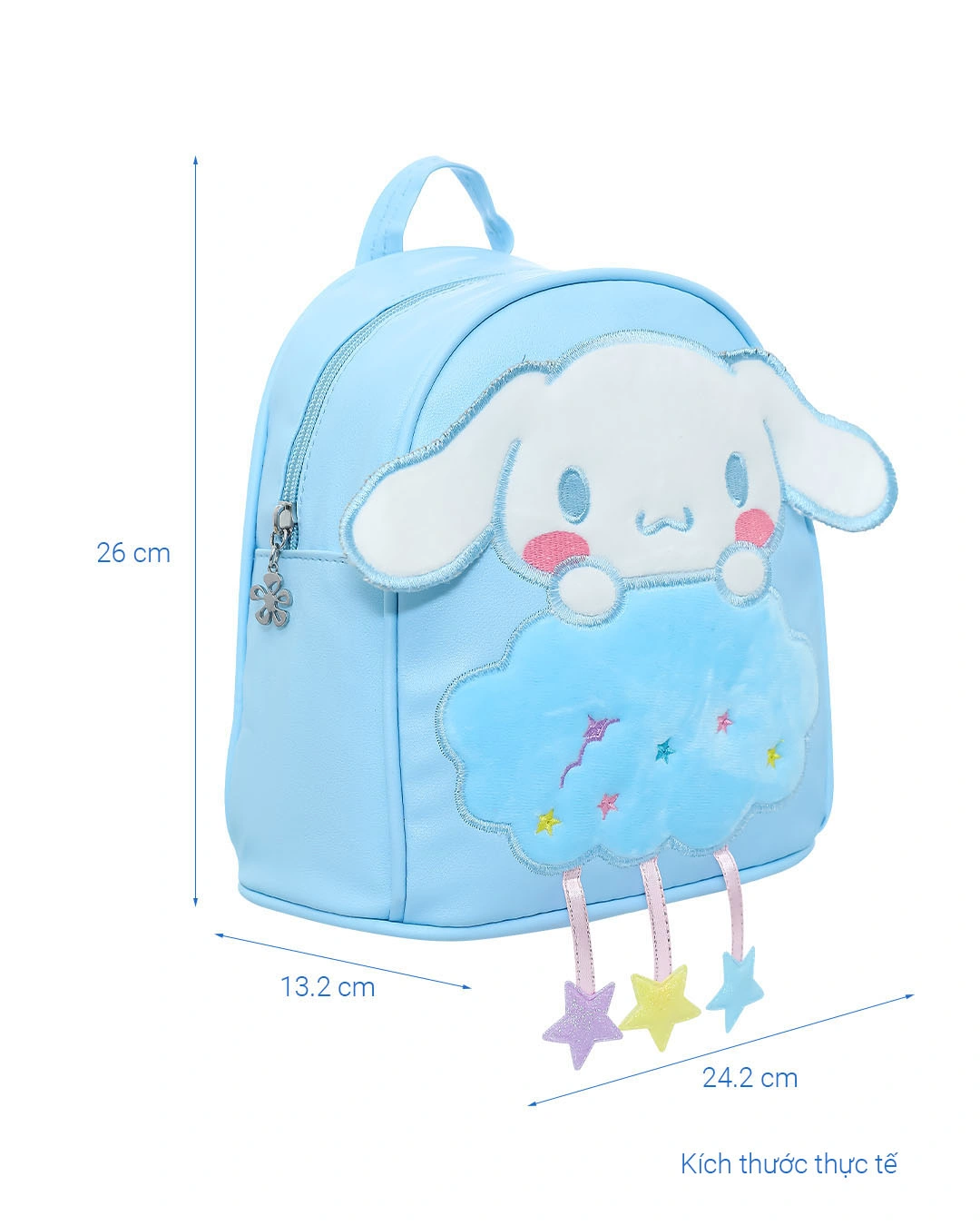 Balo cho bé mẫu giáo Á Châu Cinnamoroll xanh dương 10