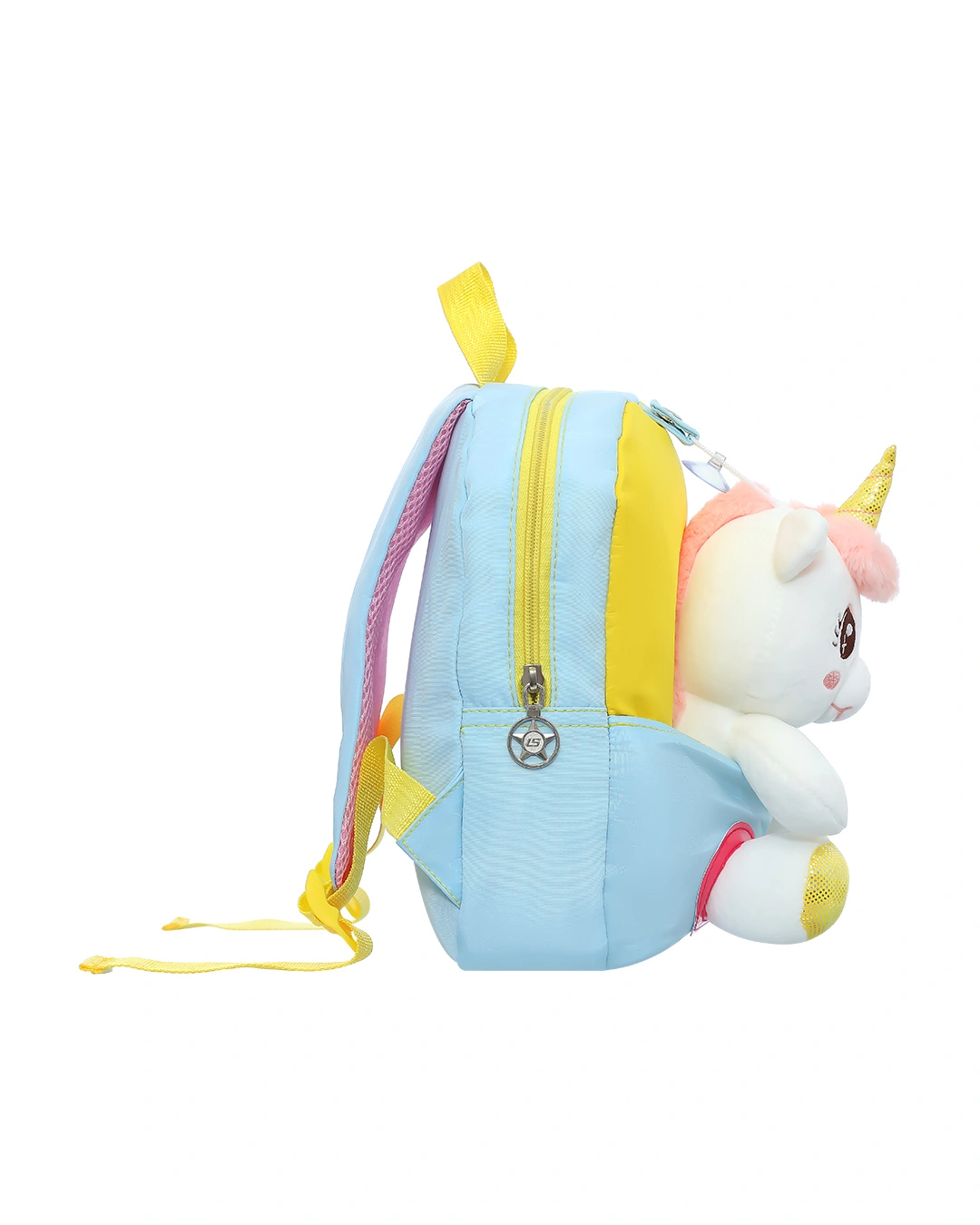 Balo cho bé mẫu giáo Á Châu unicorn vàng - xanh 4
