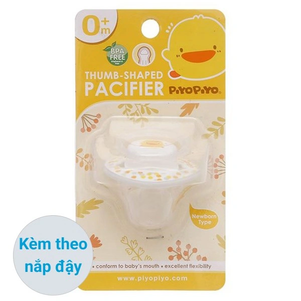 Ti ngậm PIYOPIYO kèm nắp PY830592 (0 - 6 tháng) - Màu trắng 1