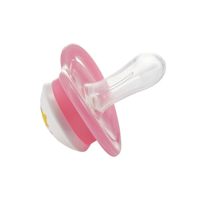 Ti ngậm Pigeon kèm nắp Mini Light size M (6 - 12 tháng) - Màu ngẫu nhiên 8