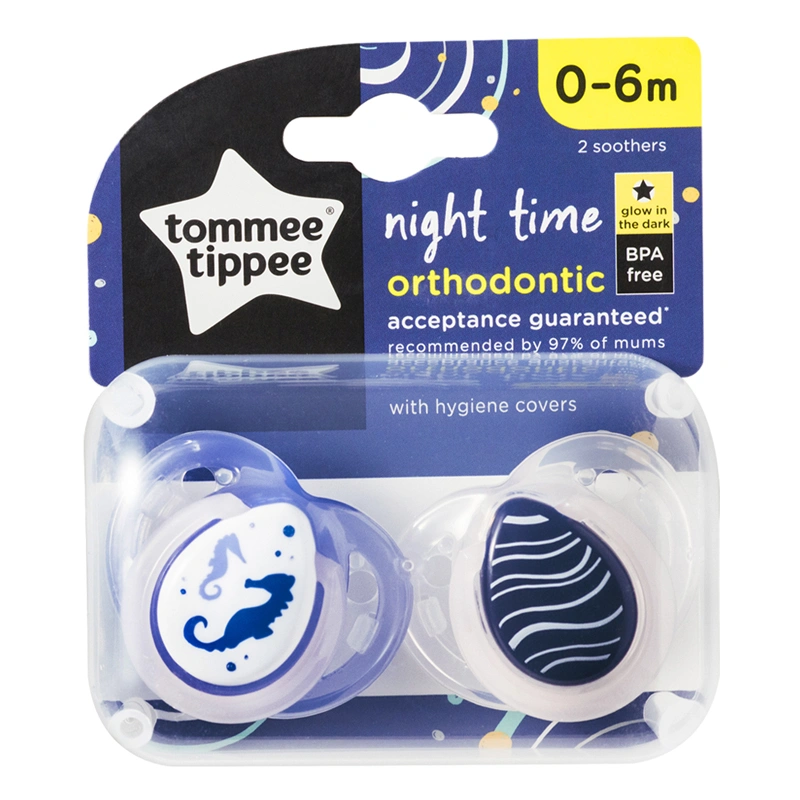 Bộ 2 ti ngậm Tommee Tippee dạ quang Night Time 433372 (0 - 6 tháng) - Màu ngẫu nhiên 5