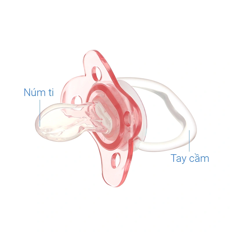 Ti ngậm Dr.Brown's chỉnh nha (0 - 6 tháng) - Màu hồng 5