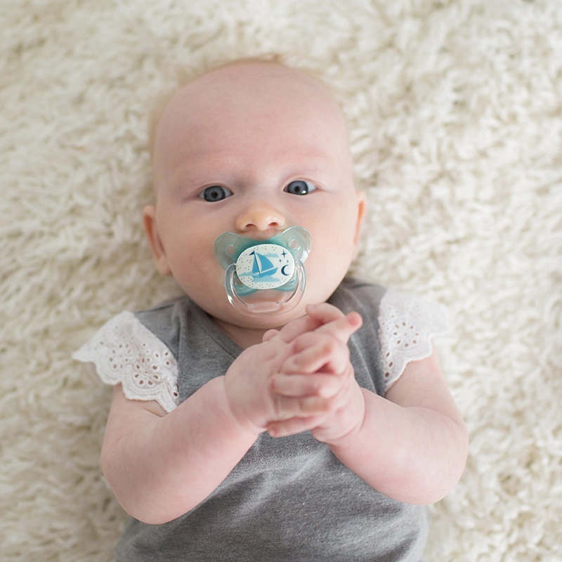 Ti ngậm Dr.Brown's dạ quang (0 - 6 tháng) - Màu xanh 4