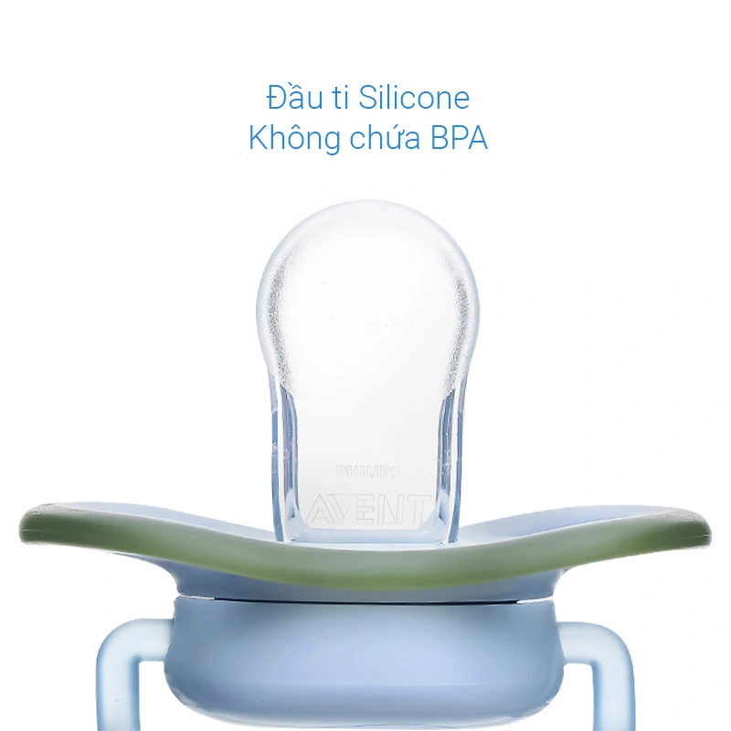 Ti ngậm Philips Avent thông khí SCF086/03 (0 - 6 tháng) - Hình cầu vồng 7