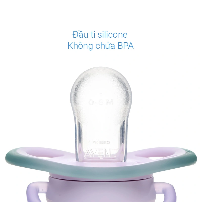 Ti ngậm Philips Avent thông khí SCF086/04 (0 - 6 tháng) - Hình mặt trời 7