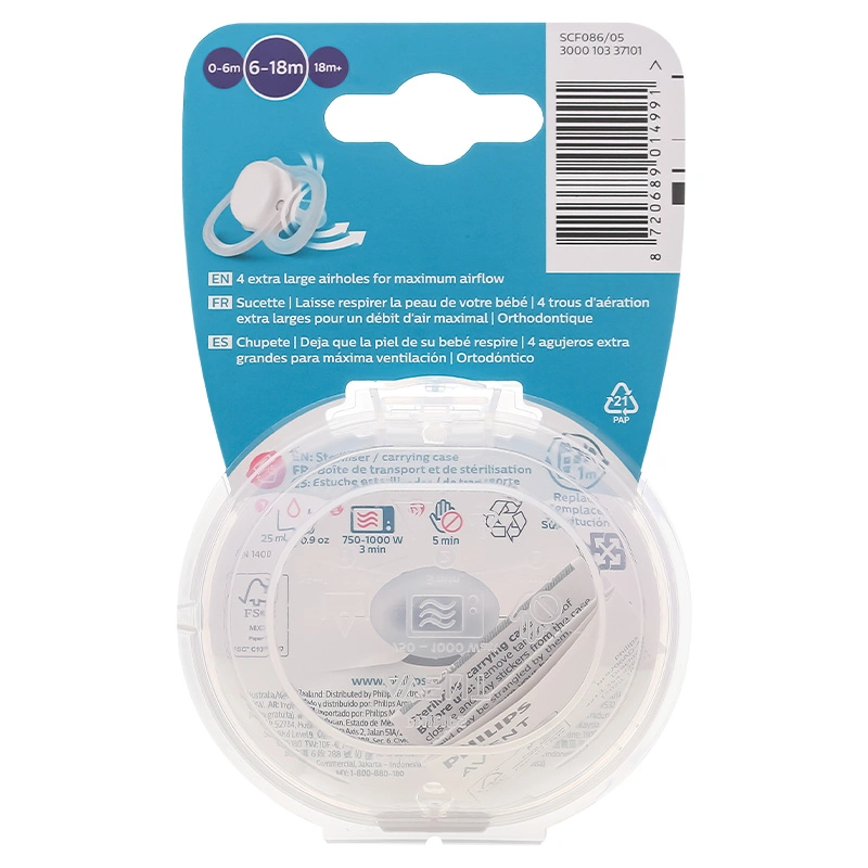 Ti ngậm Philips Avent thông khí SCF086/05 (6 - 18 tháng) - Hình cá voi 3