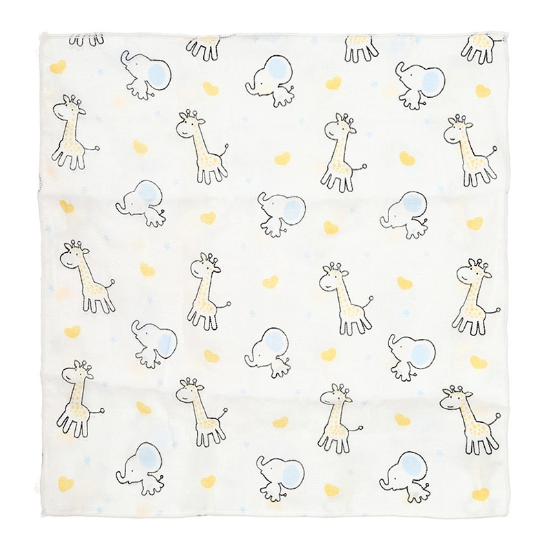 Set 5 cái khăn sữa cotton Bessla 2 lớp 30x30 cm - Hình thú 2