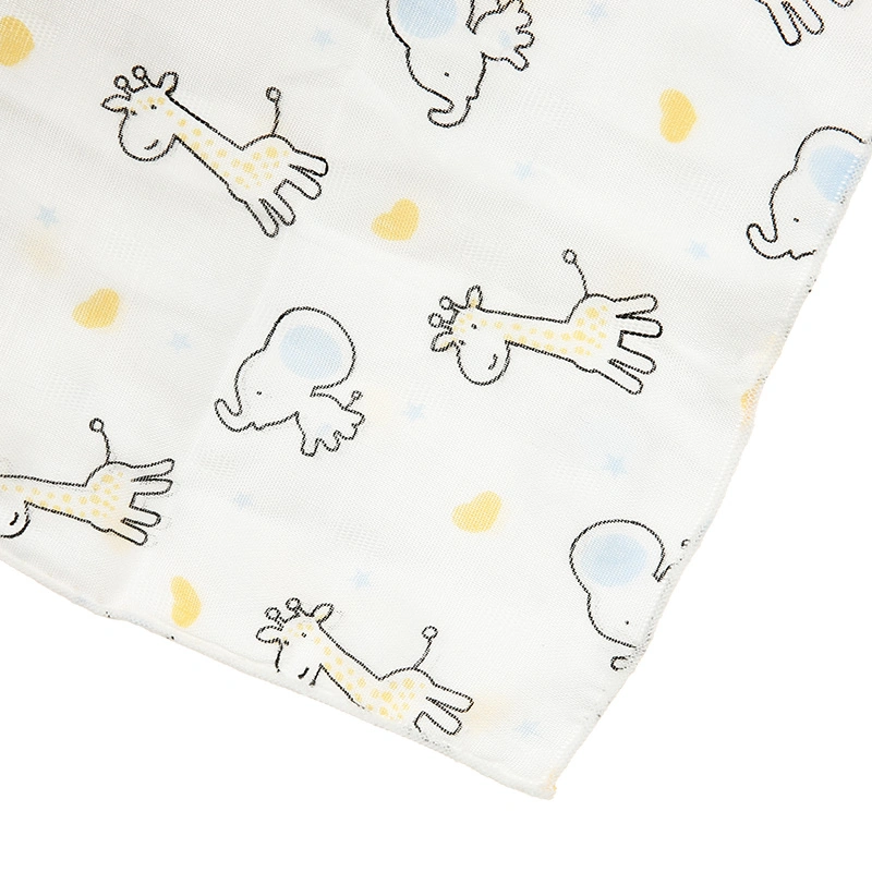 Set 5 cái khăn sữa cotton Bessla 2 lớp 30x30 cm - Hình thú 3