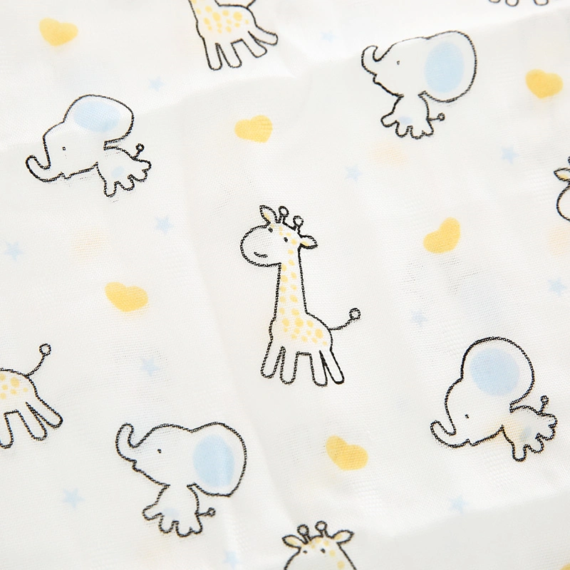 Set 5 cái khăn sữa cotton Bessla 2 lớp 30x30 cm - Hình thú 4