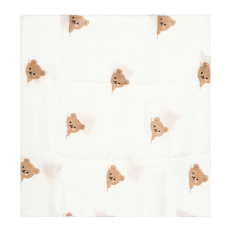 Set 5 cái khăn sữa cotton Bessla 2 lớp 30x30 cm - Hình thú 8