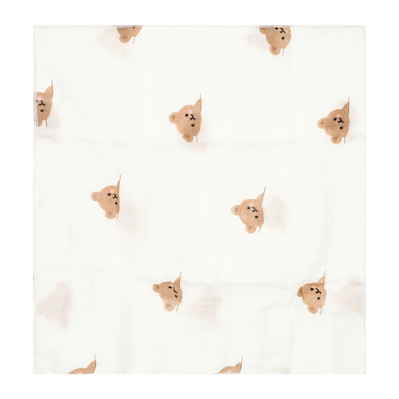 Set 5 cái khăn sữa cotton Bessla 2 lớp 30x30 cm - Hình thú 9