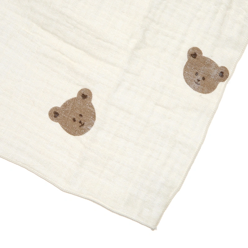 Set 5 cái khăn sữa muslin Bessla 2 lớp 27x27 cm - Hình thú 11