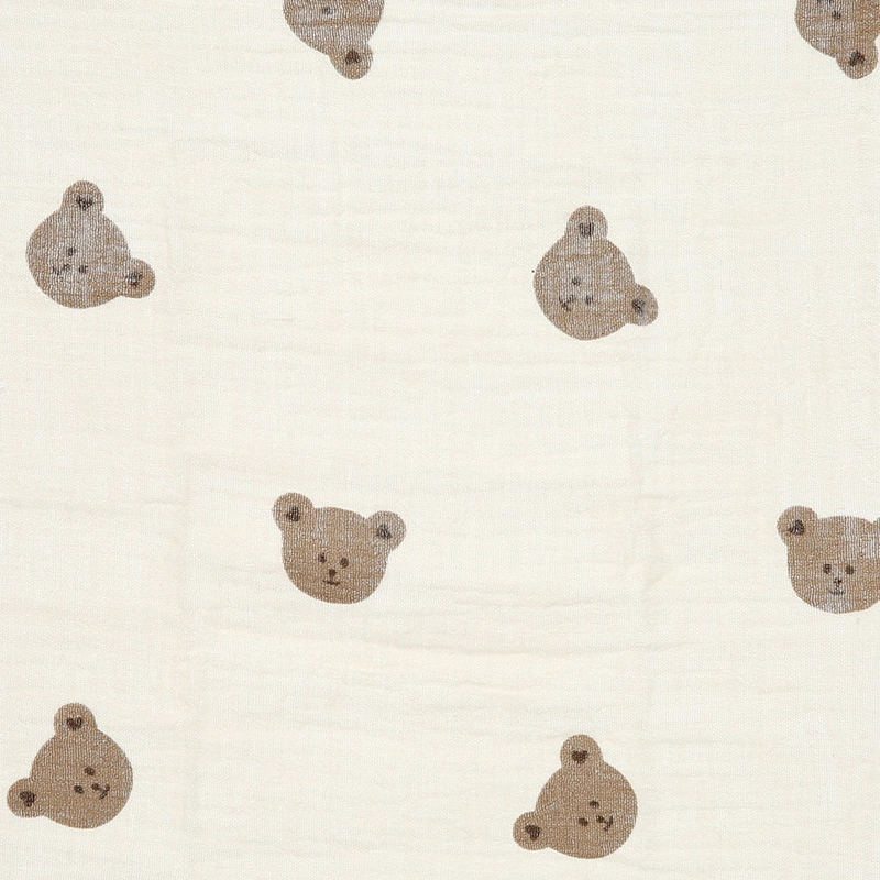 Set 5 cái khăn sữa muslin Bessla 2 lớp 27x27 cm - Hình thú 12