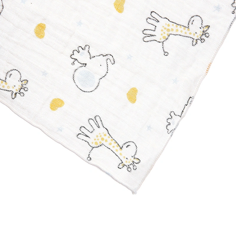 Set 5 cái khăn sữa muslin Bessla 2 lớp 27x27 cm - Hình thú 4