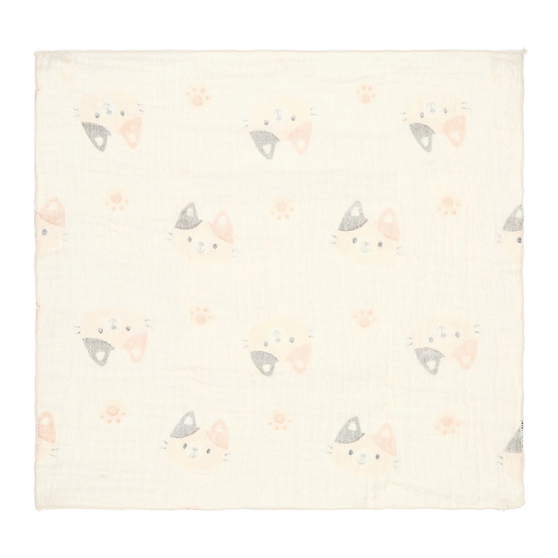 Set 5 cái khăn sữa muslin Bessla 2 lớp 27x27 cm - Hình thú 17