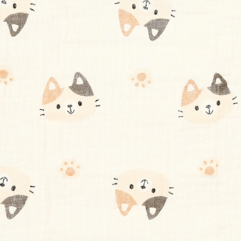 Set 5 cái khăn sữa muslin Bessla 2 lớp 27x27 cm - Hình thú 19