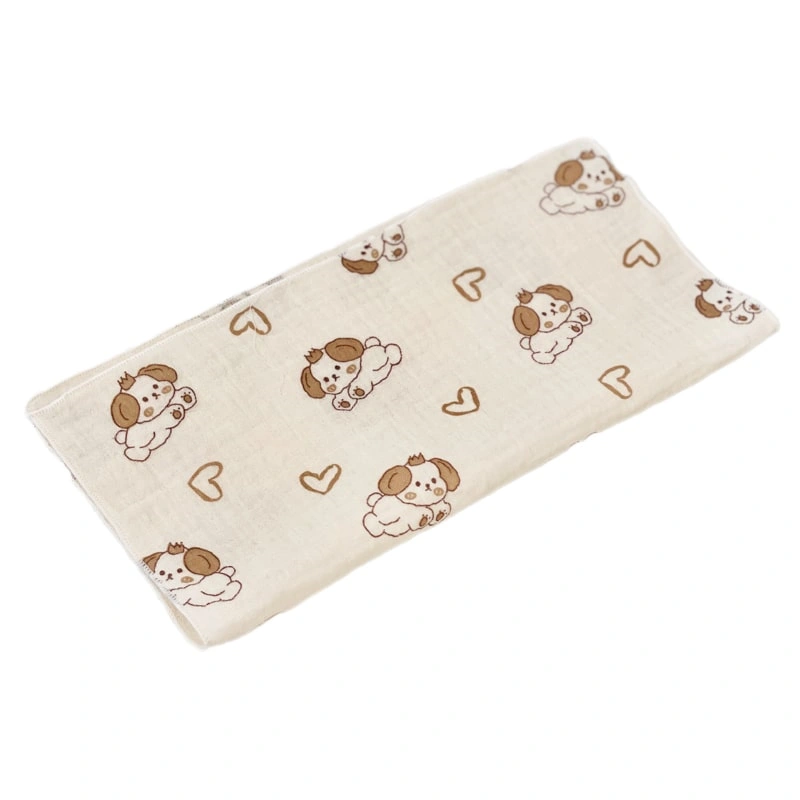 Set 5 cái khăn sữa cotton Bessla 2 lớp 27x27 cm - Rồng 10