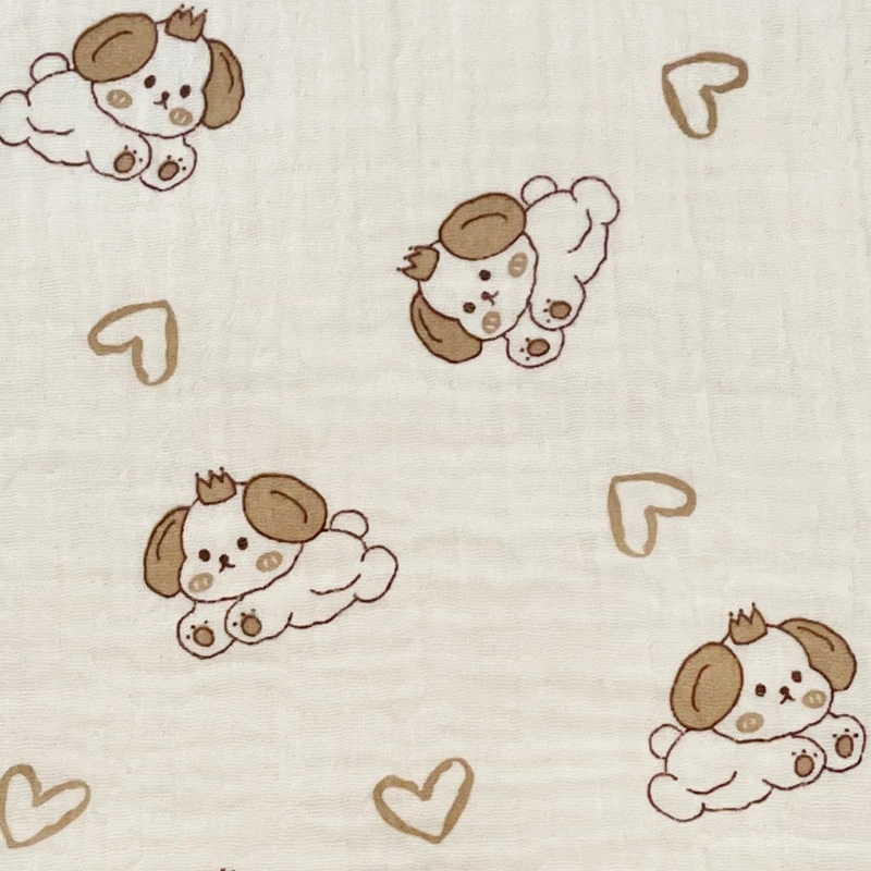 Set 5 cái khăn sữa cotton Bessla 2 lớp 27x27 cm - Rồng 11