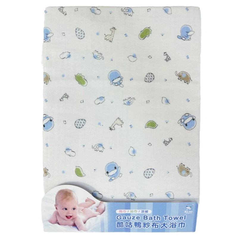 Khăn tắm cotton KuKu KU2348 4 lớp 72x91 cm 4